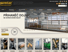 Tablet Screenshot of farmtec.cz